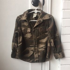 flannel camo button down shirt